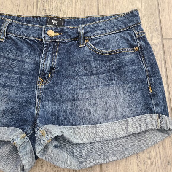 Gap women's blue jean denim short size 10 - Picture 4 of 10
